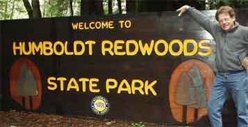 Humboldt Redwoods sign